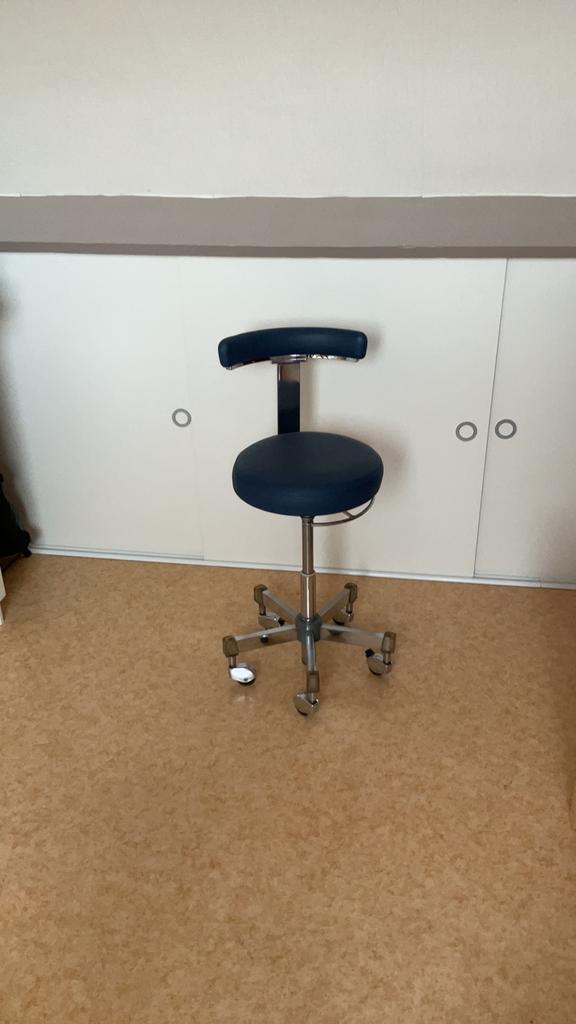 Professionele tandartsstoel rugleuningkruk medical - zorg, Ophalen, Zo goed als nieuw, Blauw