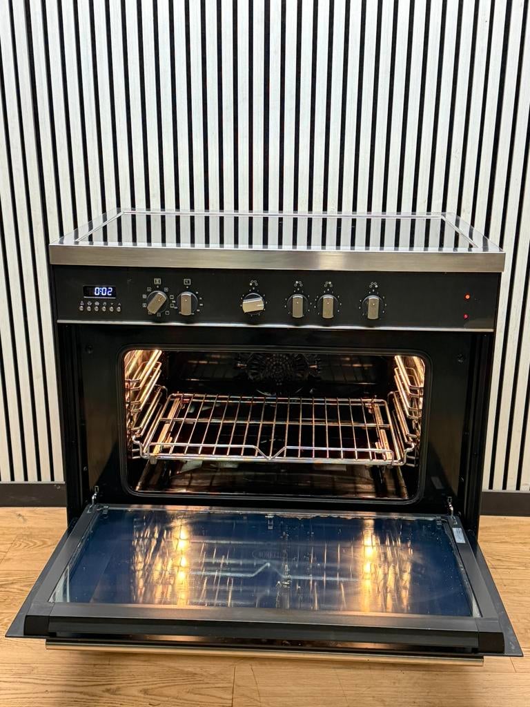 Luxe Boretti INDUCTIE Fornuis met 4 zones Incl. Afzuigkap 90, Witgoed en Apparatuur, Fornuizen, Fornello Esperta, Zo goed als nieuw