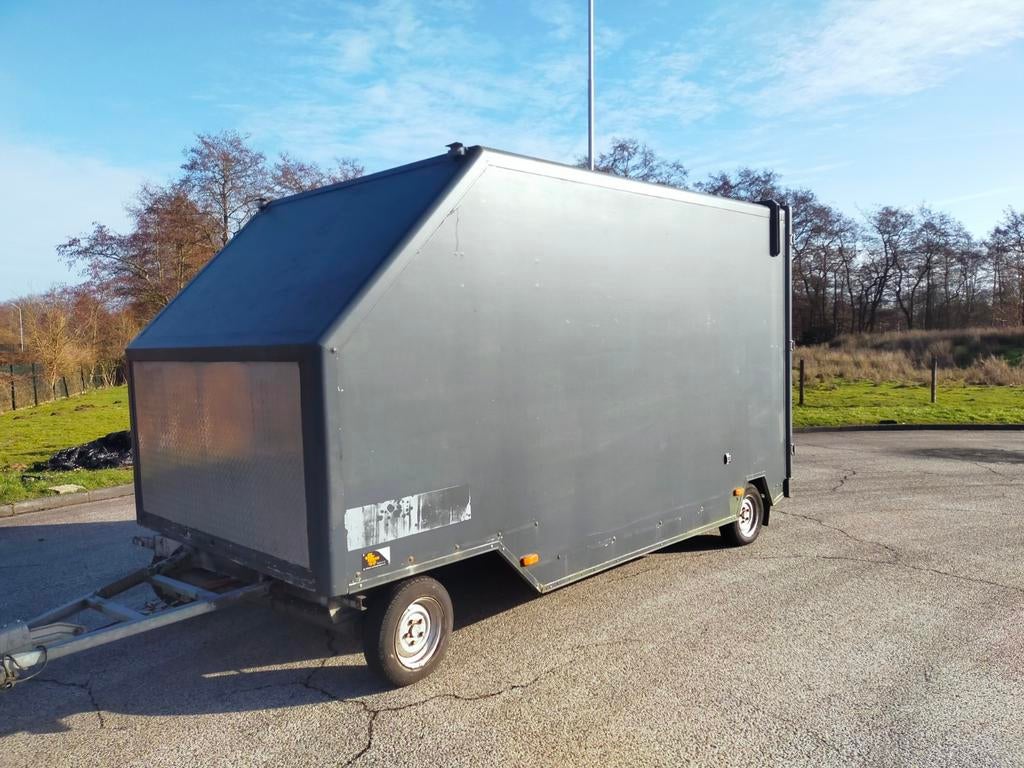 1x schamel schamelwagen  4x paardentrailer, Ophalen