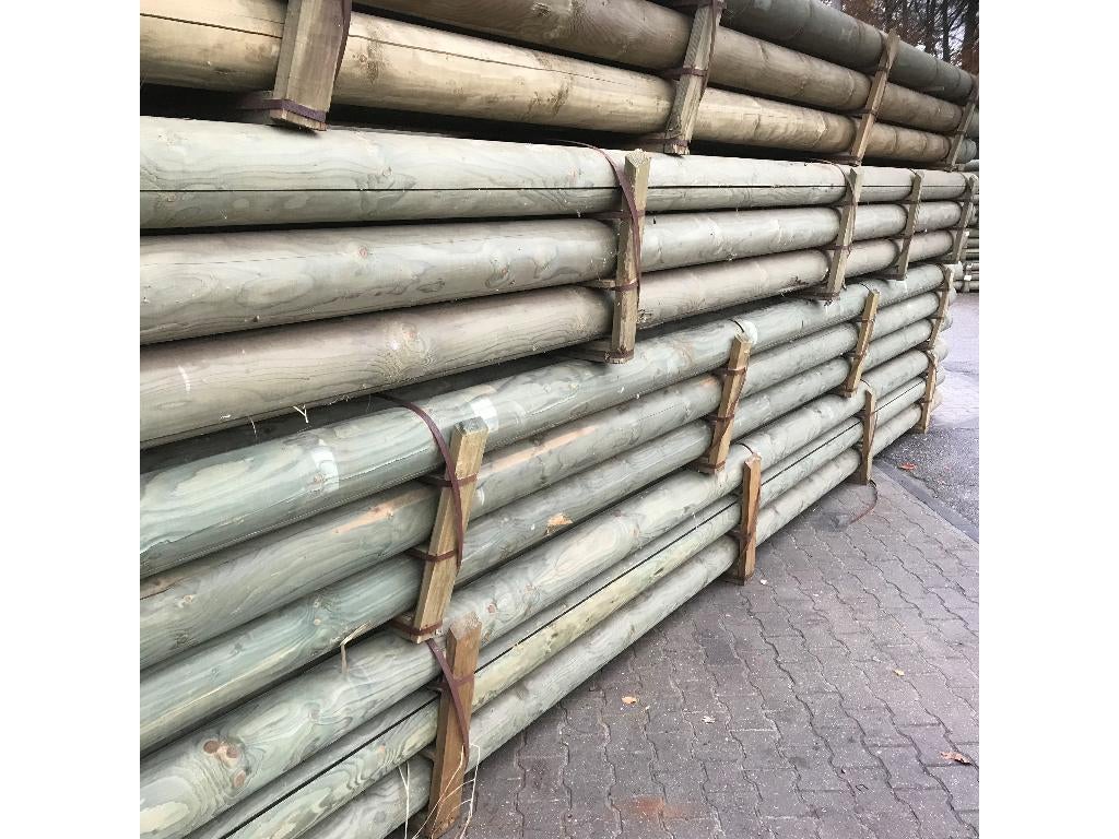 Dikke ronde geïmpregneerde palen! rond 80, 100 en 180!!, Tuin en Terras, Ophalen, Nieuw, 250 cm of meer, Palen