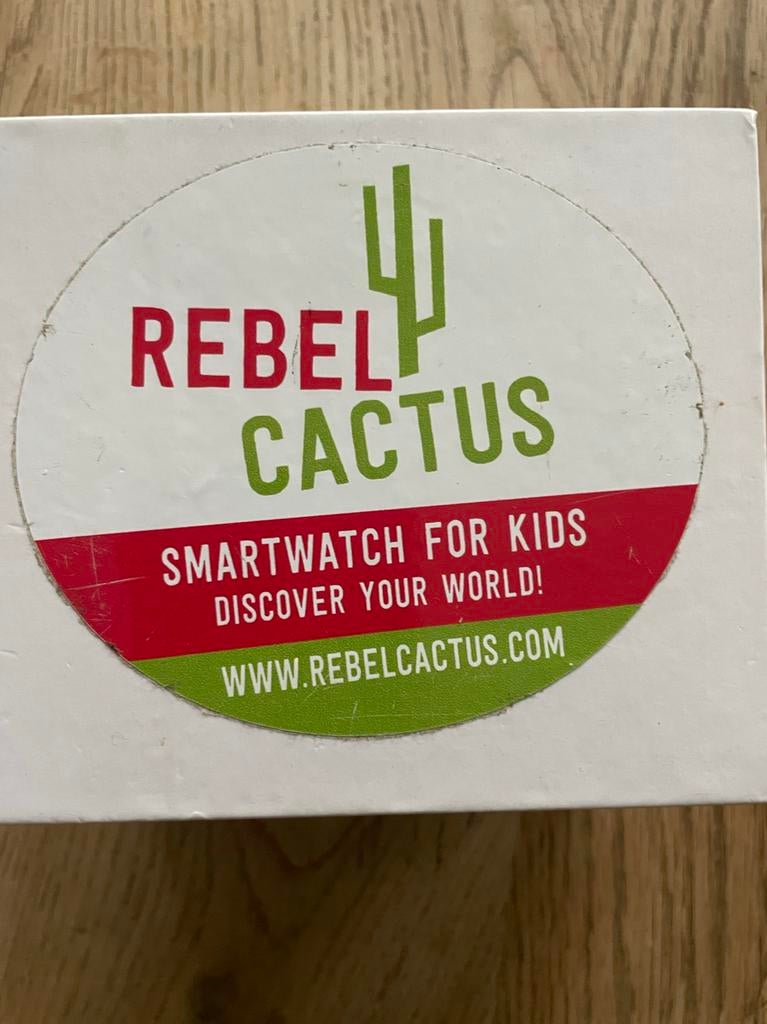 Rebel Cactus Kinder Smartwatch, Sieraden, Tassen en Uiterlijk, Horloges | Kinderen, Zo goed als nieuw, Jongen of Meisje, Zwart