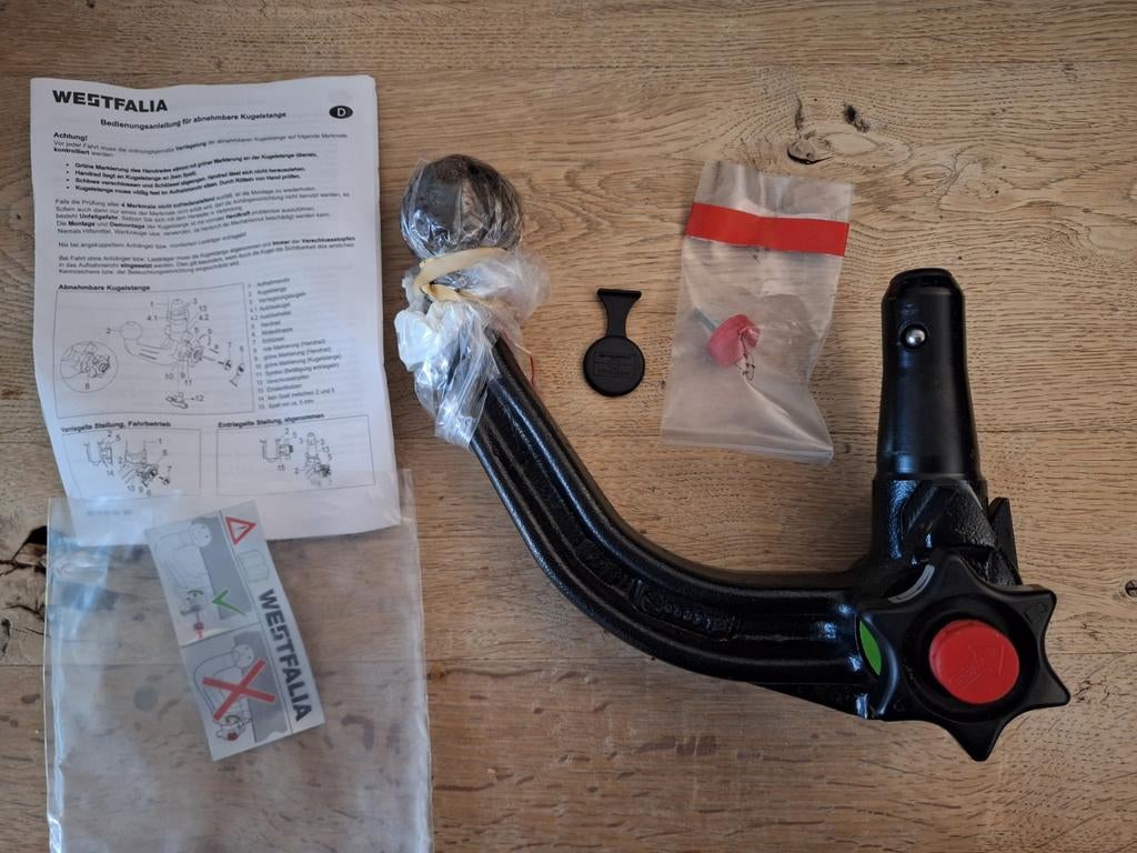 Afneembare trekhaak kogel Westfalia, Ophalen