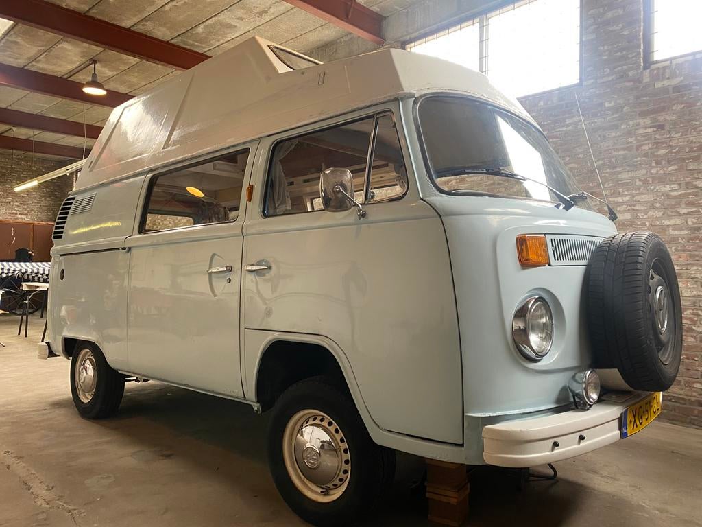 Volkswagen VW T2 Camper met vast verhoogd dak 1978, Caravans en Kamperen, Campers, Reservewiel, Volkswagen, Tot en met 2, Handgeschakeld