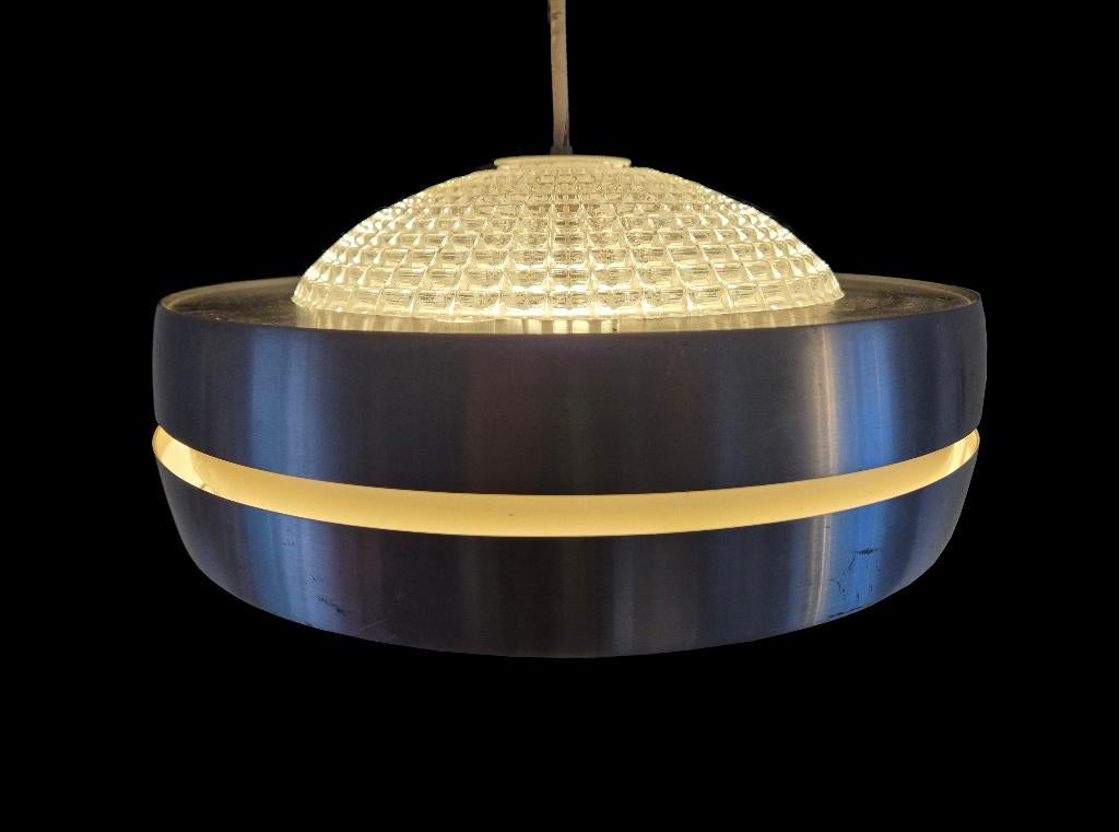 Prachtige vintage Raak Amsterdam design kristallen hanglamp, Huis en Inrichting, Lampen | Hanglampen, Ophalen of Verzenden, Gebruikt