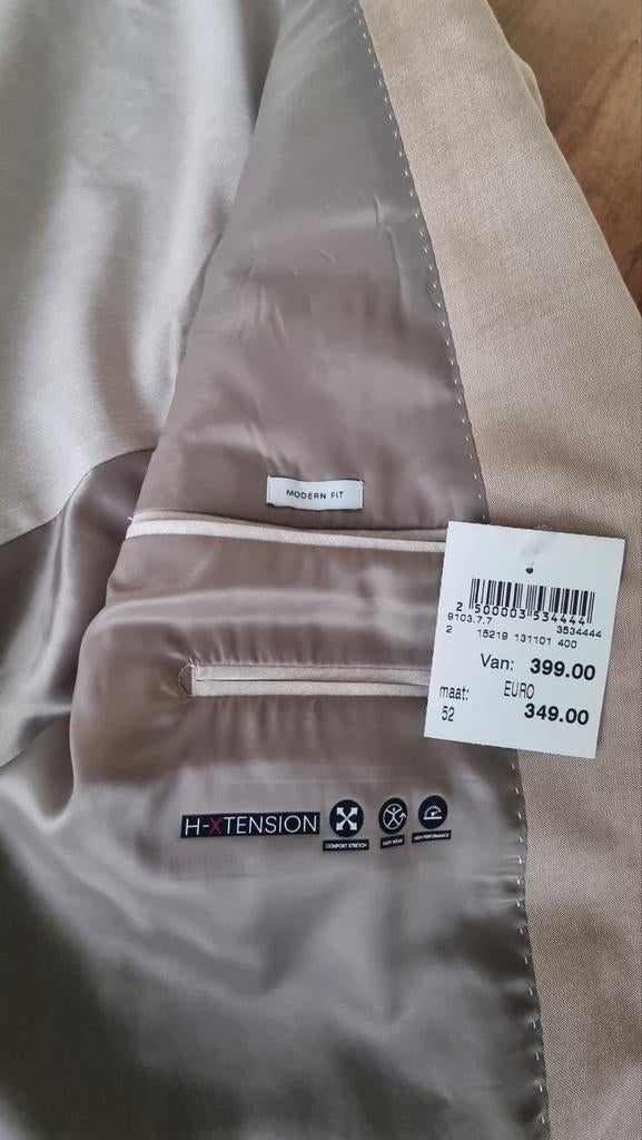 Hechter Paris herenpak - Maat 52 - Nieuw, Maat 52/54 (L), Hechter Paris, Beige, Nieuw
