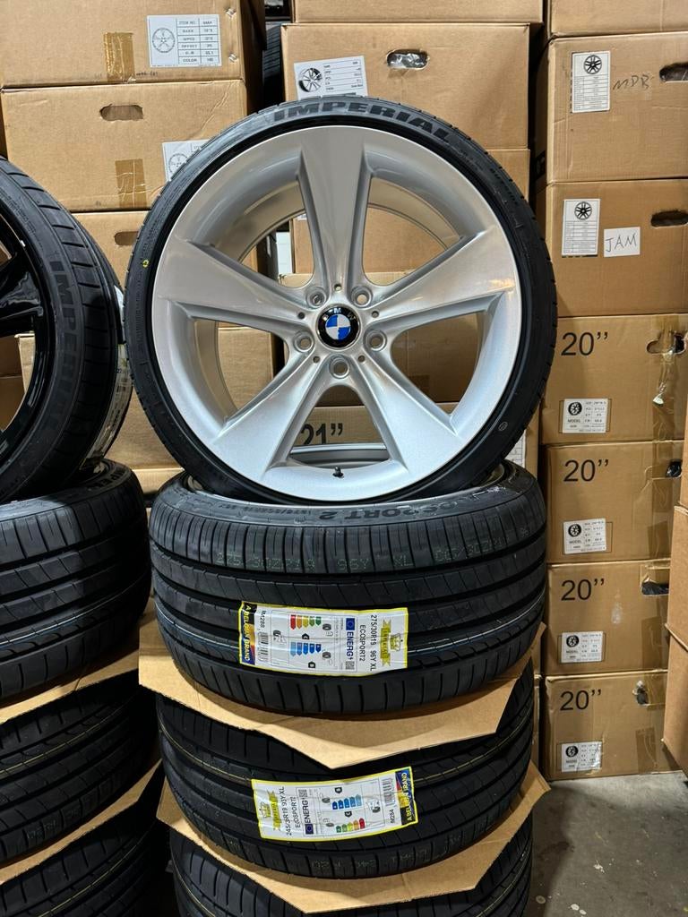 19 inch velgen voor BMW STYLE 128 met banden 5 serie E60 E61, 19 inch, 245 mm, Velg(en), Nieuw