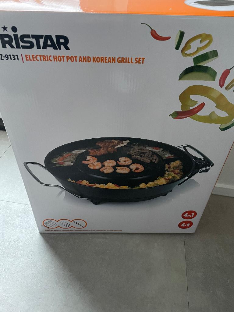 Tristar hotpot & korean grill, Ophalen, Nieuw, Tafelgrill