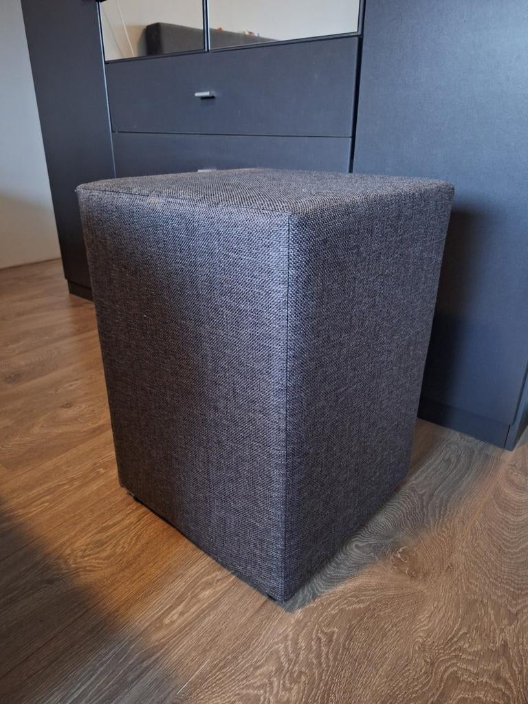 Hocker/nachtkastje met glasplaat, Ophalen, Minder dan 45 cm