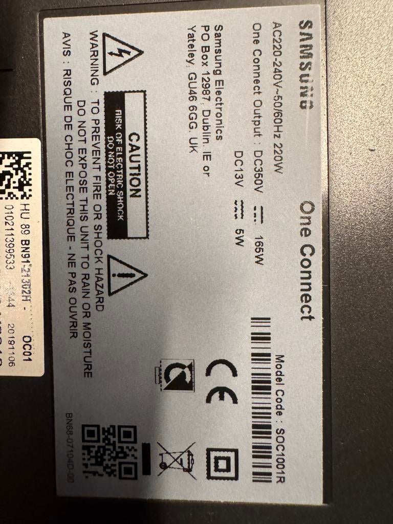 Samsung One Connect Box voor The Frame 55 SOC1001R, Ophalen of Verzenden, Gebruikt