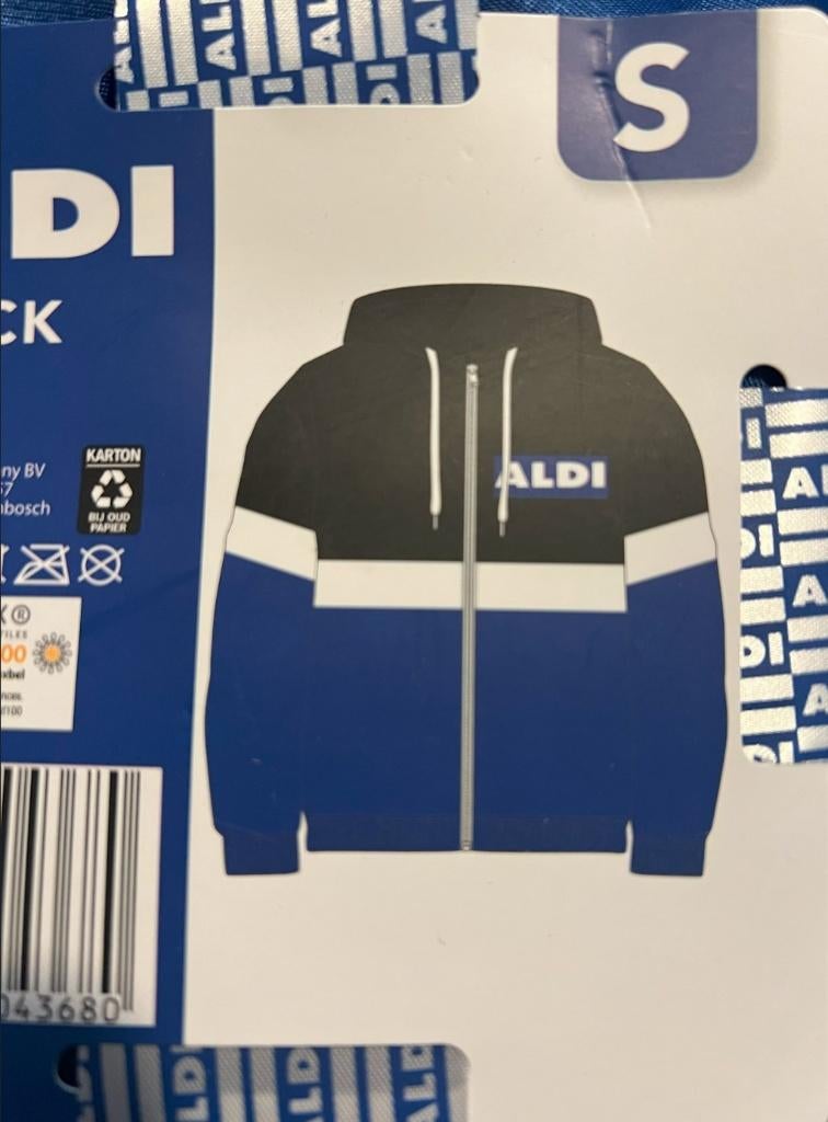 Nieuwe Aldi trainingsjack, maat S, per stuk € 20,00, Blauw, Nieuw, Ophalen of Verzenden, Algemeen