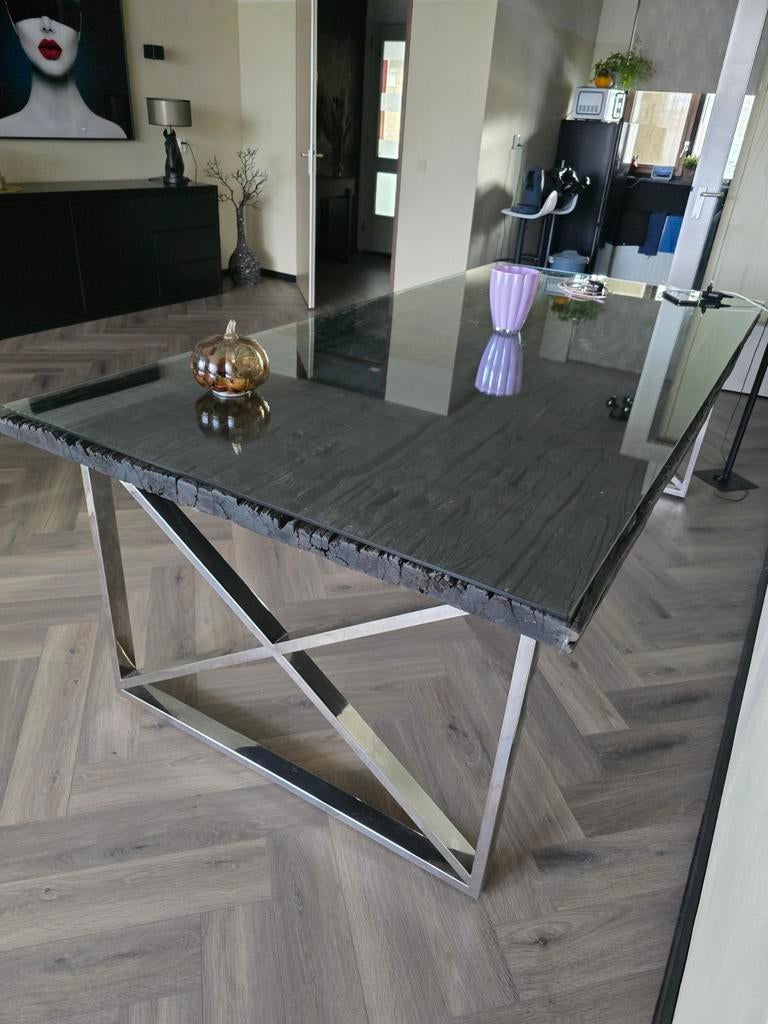 Grote eettafel - 240x110 cm, Huis en Inrichting, Tafels | Salontafels, Ophalen, 100 tot 150 cm, 200 cm of meer, 75 cm of meer
