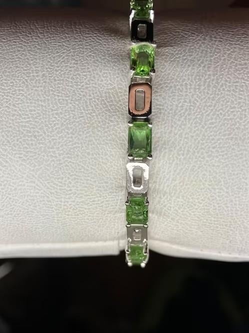 Zilveren Armband met Zultaniet Edelstenen, Zilverenedelstenen, Verzenden, Nieuw, 5646JA