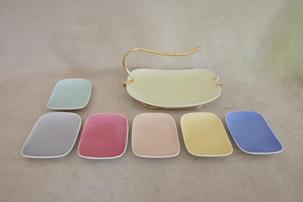 schaaltjes porselein set PMR Bavaria Jaeger and Co. vintage, Ophalen of Verzenden