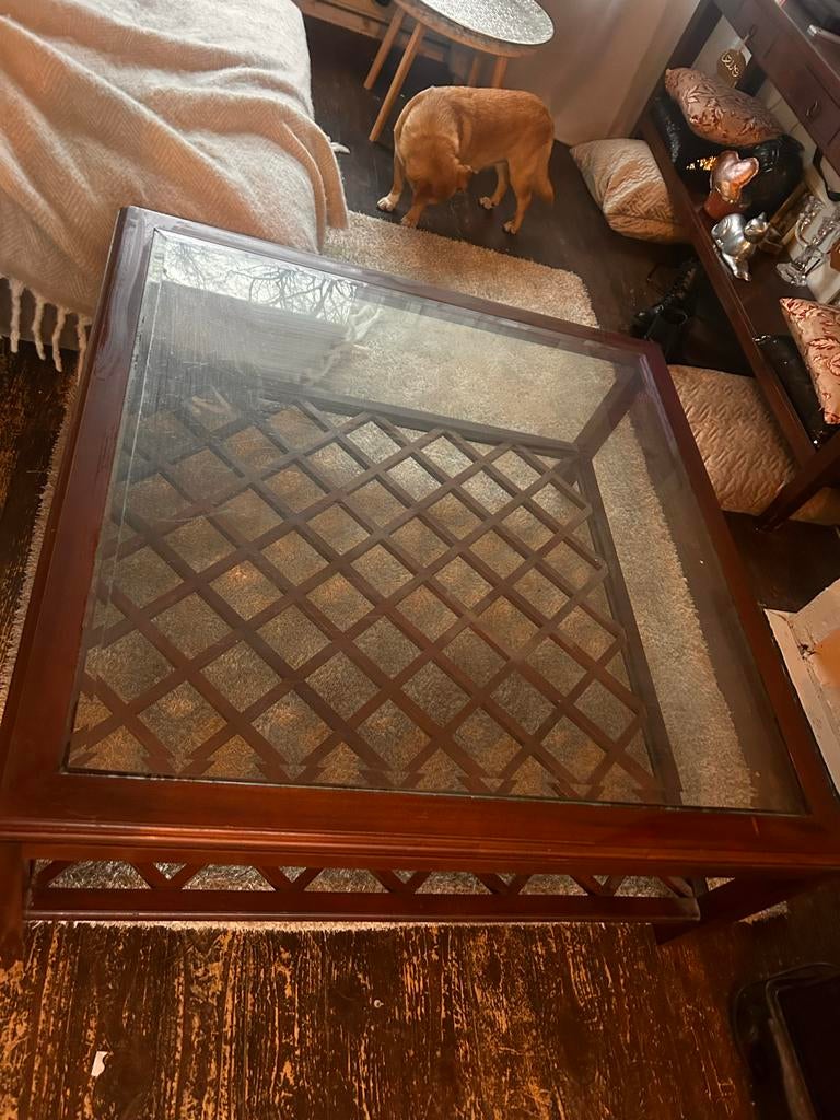 Rofra Wonen Salontafel - Prachtig Design!, Huis en Inrichting, Kersenhout, 100 tot 150 cm, Klassiek, Vierkant