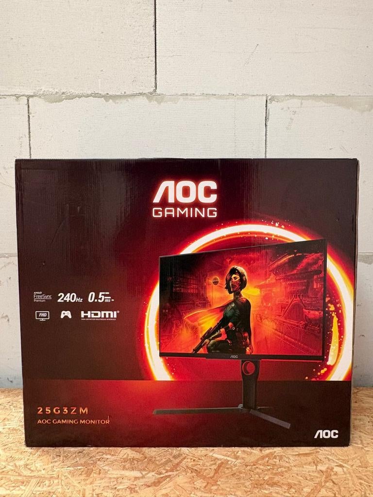 AOC 25G3ZM 25 inch Full HD Gaming Monitor 240Hz, Computers en Software, Monitoren, Gaming, In hoogte verstelbaar, Nieuw, Ophalen of Verzenden