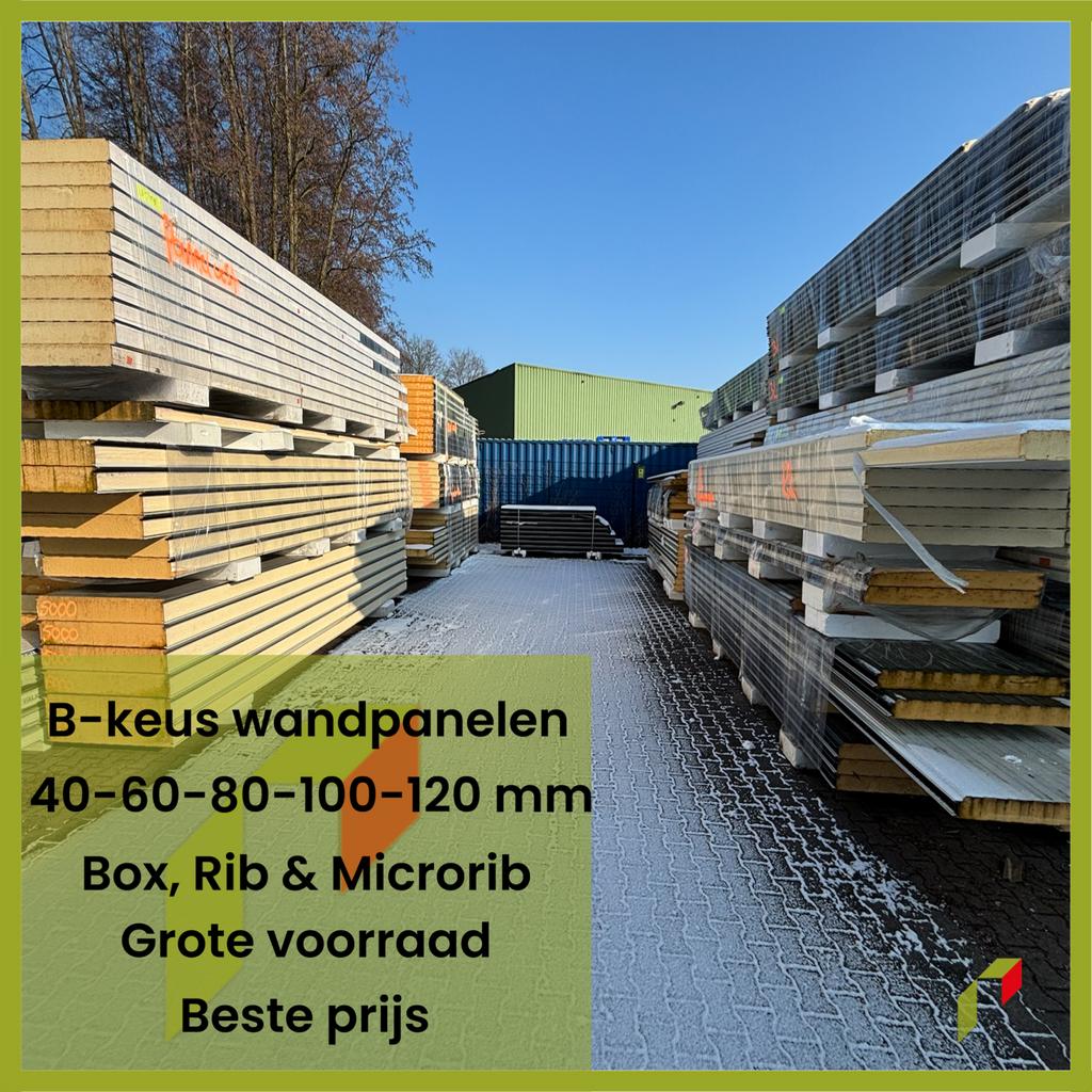 B-keus wandpanelen | Falk | Box, Rib & Microrib | Goedkoop, Ophalen, Zo goed als nieuw, Overige materialen, 50 tot 100 mm