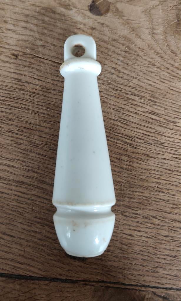 Vintage Porseleinen WC Doortrekker, Ophalen of Verzenden, Gebruikt