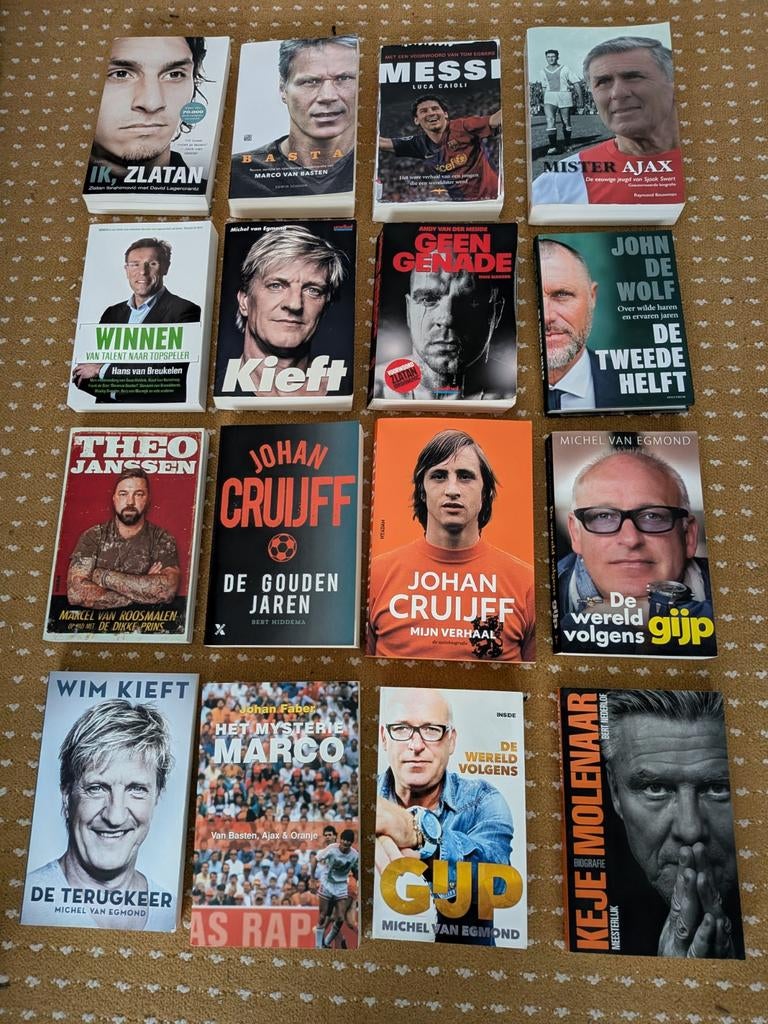Biografie over voetballers van Basten, Zlatan, Cruijff, Kief, Ophalen of Verzenden, Zo goed als nieuw, Balsport