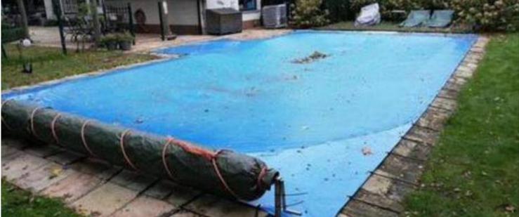 Winterzeil zwembad - Weinig gebruikt, Tuin en Terras, Zwembad-toebehoren, Ophalen, Gebruikt, Afdekzeil