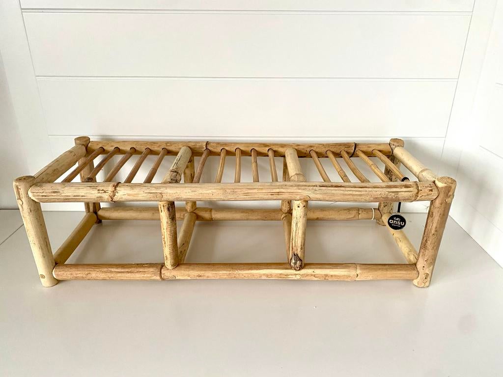 Bamboe rek , leuk op de vensterbank, Ophalen of Verzenden, Gebruikt