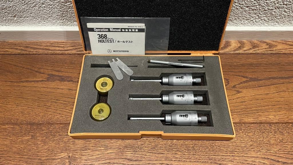 Mitutoyo 368-911 3-Punts met Telwerk 6-12 Binnenschroefmaten, -, Ophalen of Verzenden, Zo goed als nieuw, Mitutoyo