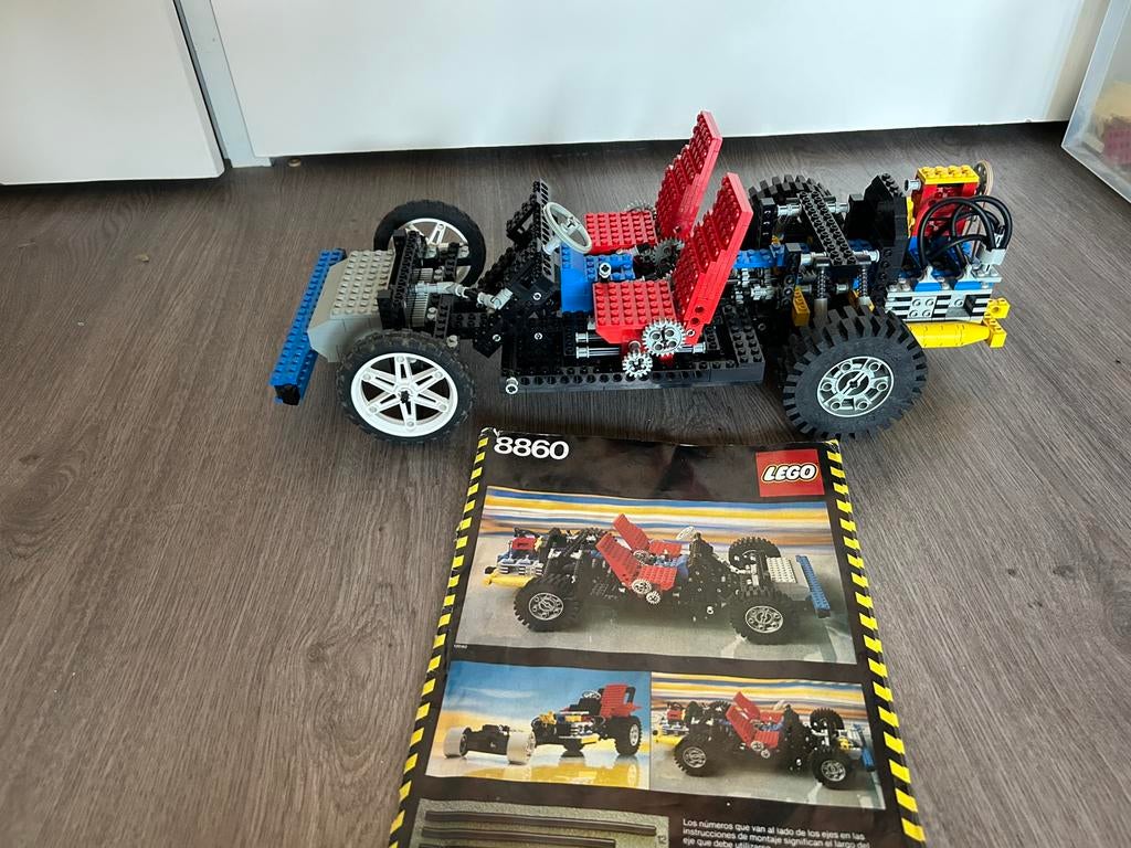 Lego Technic 8860 Auto Chassis, Ophalen of Verzenden, Gebruikt, Losse stenen, Lego