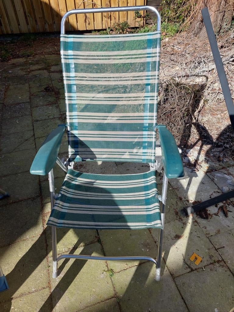 Verstelbare klapstoelen, Caravans en Kamperen, Kampeermeubelen, Ophalen, Campingstoel