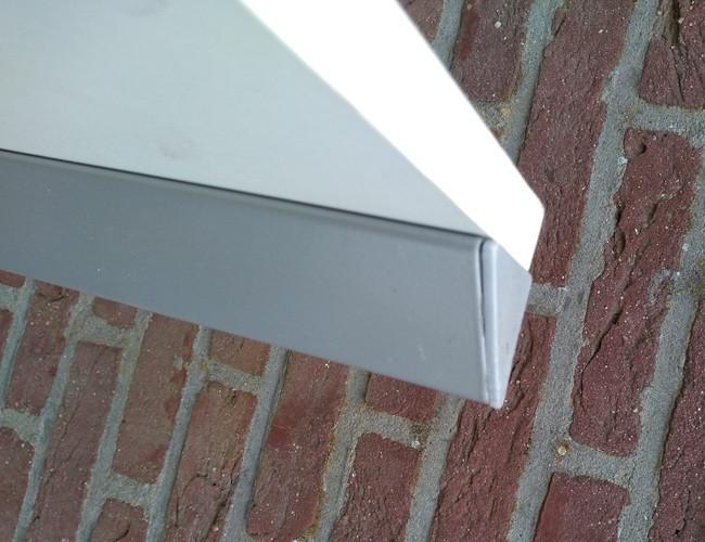 Wandplank blind ophangsysteem wit zilver metallic 200 x 25, Huis en Inrichting, Woonaccessoires | Wandplanken en Boekenplanken