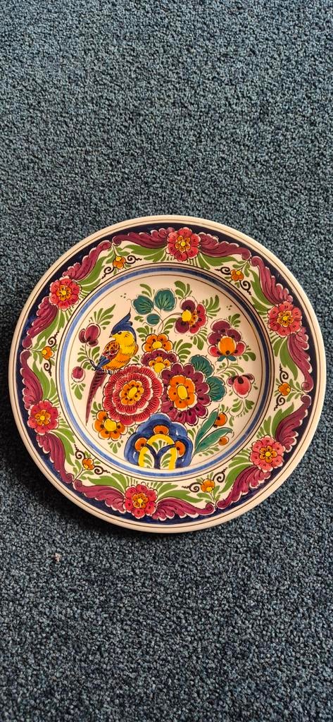 Makkum Tichelaar hand geschilderd wandbord, Antiek en Kunst, Antiek | Wandborden en Tegels, Ophalen of Verzenden