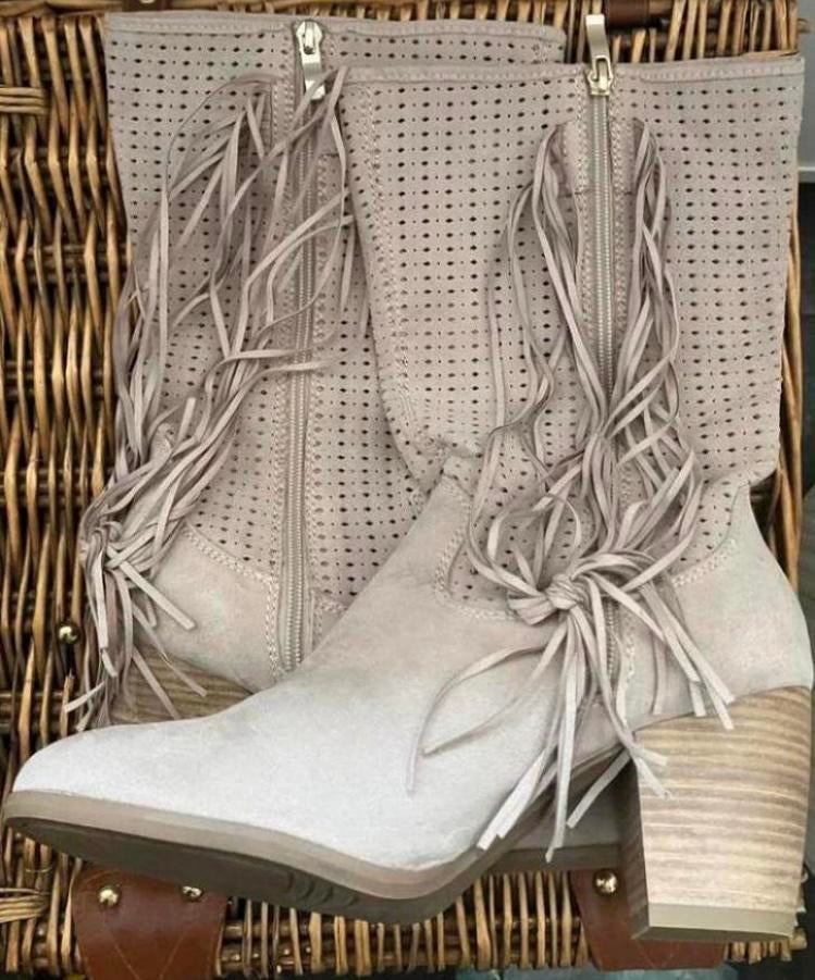 NIEUWE Marco Tozzi suède dameslaarzen maat 41, Beige, Lage of Enkellaarzen, Nieuw, Ophalen of Verzenden