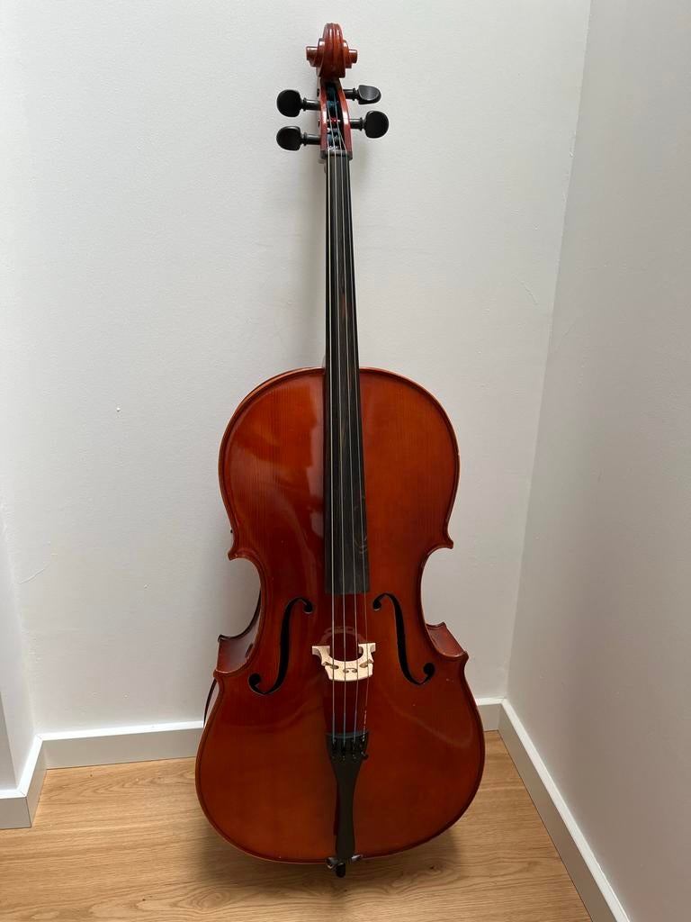4/4 Cello met strijkstok en metronoom, Ophalen, Gebruikt, 4/4-cello