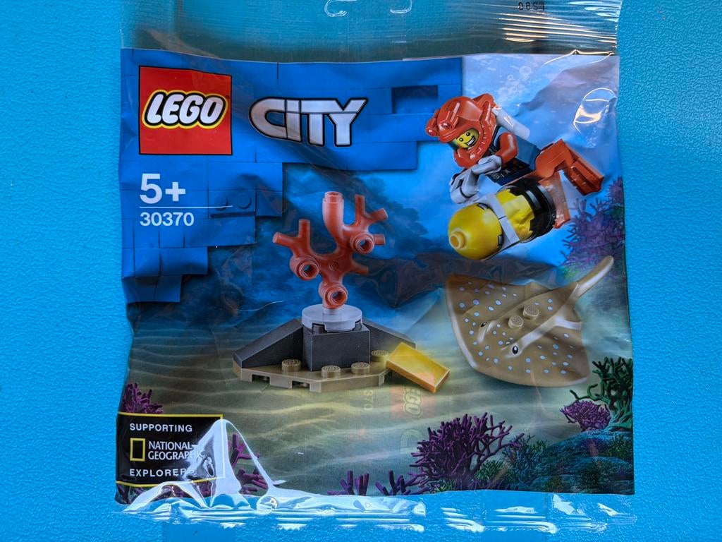 Lego 30370 set town city deep sea explorers diver polybag, Ophalen of Verzenden, Nieuw, Complete set, Lego