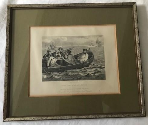 Schilderij met boot tafereel, Ophalen, Minder dan 50 cm, Gebruikt, Oorspronkelijke maker