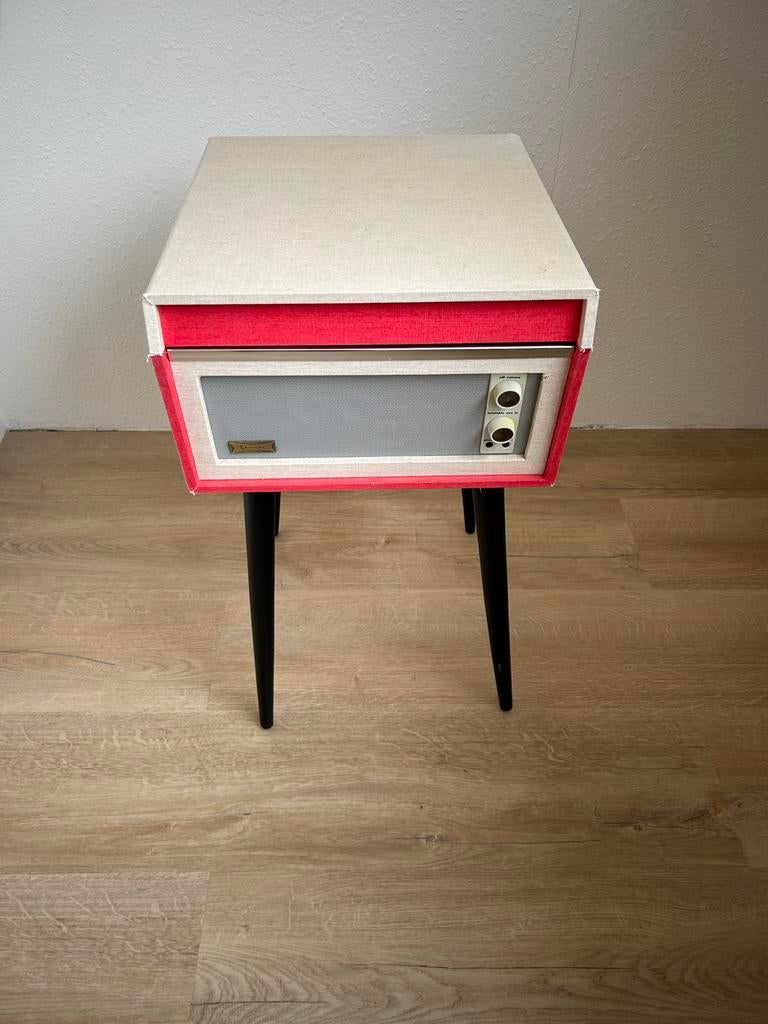 Crosley Bermuda Platenspeler Rood - Vintage Stijl, Ophalen, Zo goed als nieuw, Platenspeler, Overige merken