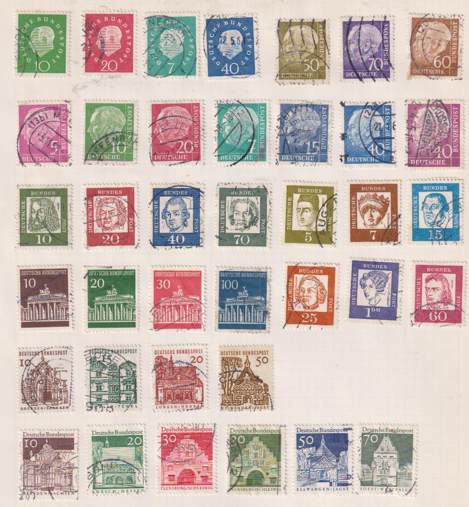 Duitsland Diverse frankeerzegels, Verzenden, BRD, Gestempeld