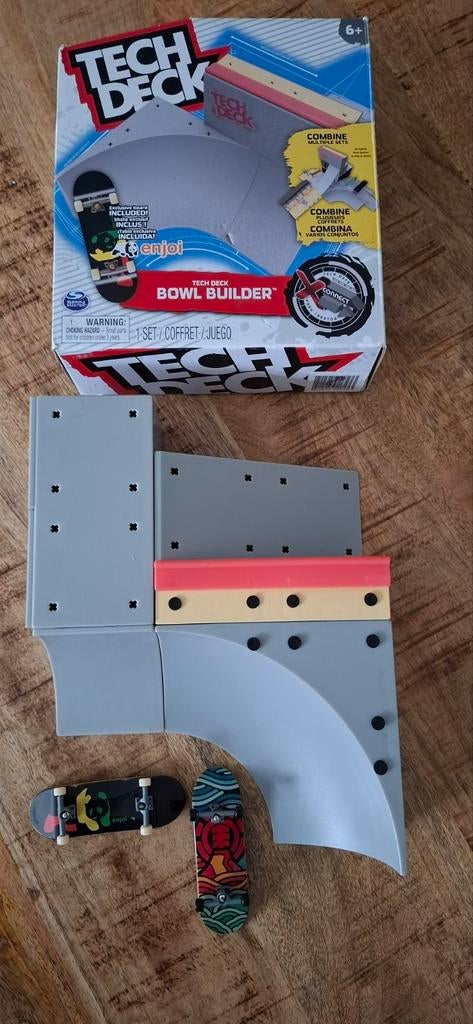 TeckDeck vingerskateboard set!, Zelf te bouwen, Zo goed als nieuw, Handmatig, Ophalen