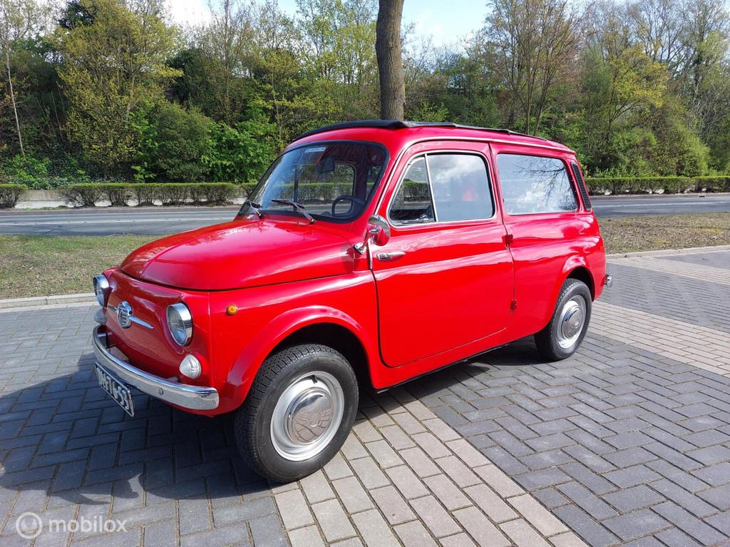 Fiat 500 Station 120 Autobianchi Giardinera, Auto's, Overige carrosserieën, Bedrijf, Geïmporteerd, Rood