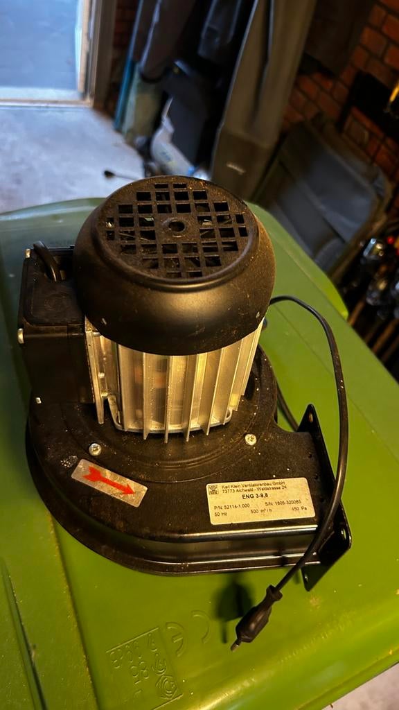 Ventilator 500m3/h, Ophalen of Verzenden, Zo goed als nieuw, Overige