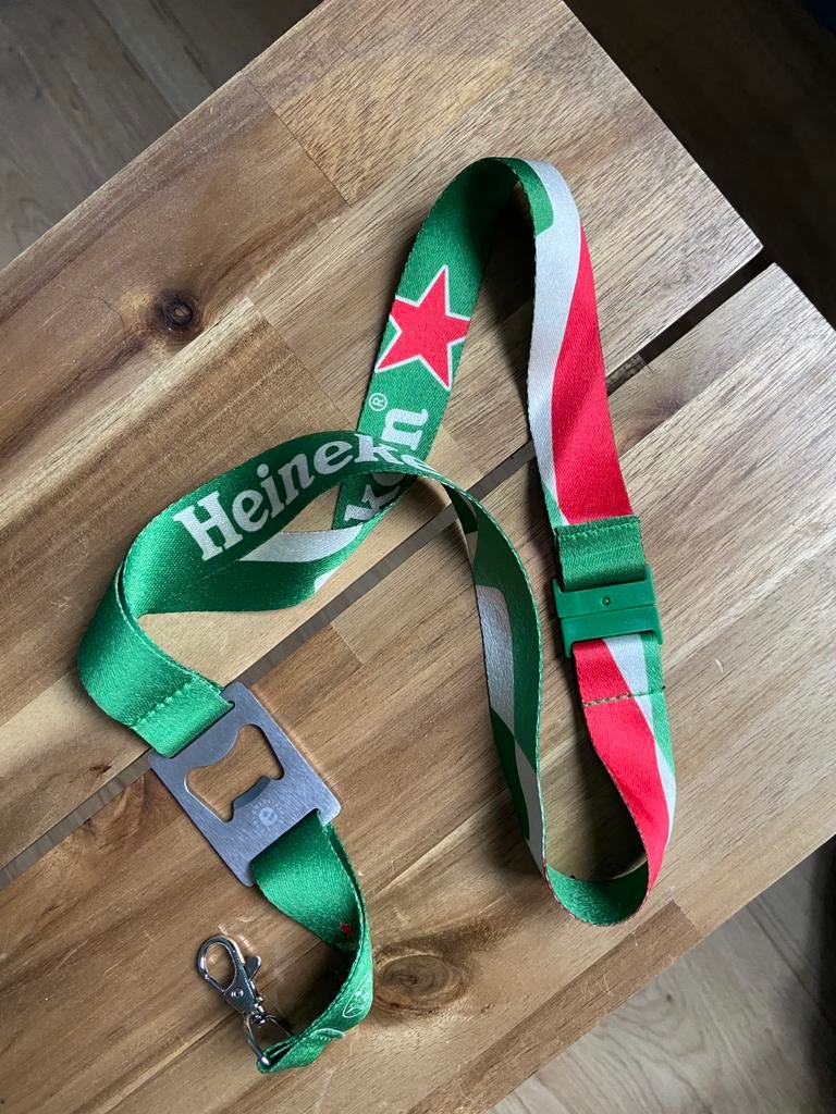 Heineken keycord met bieropener, Ophalen of Verzenden, Zo goed als nieuw, Heineken