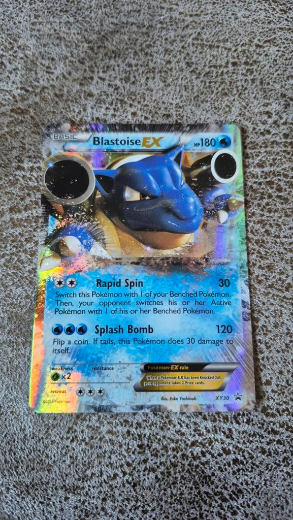 Blastoise EX Holo Black Star Promo XY, Hobby en Vrije tijd, Verzamelkaartspellen | Pokémon, Ophalen of Verzenden, Gebruikt, Losse kaart