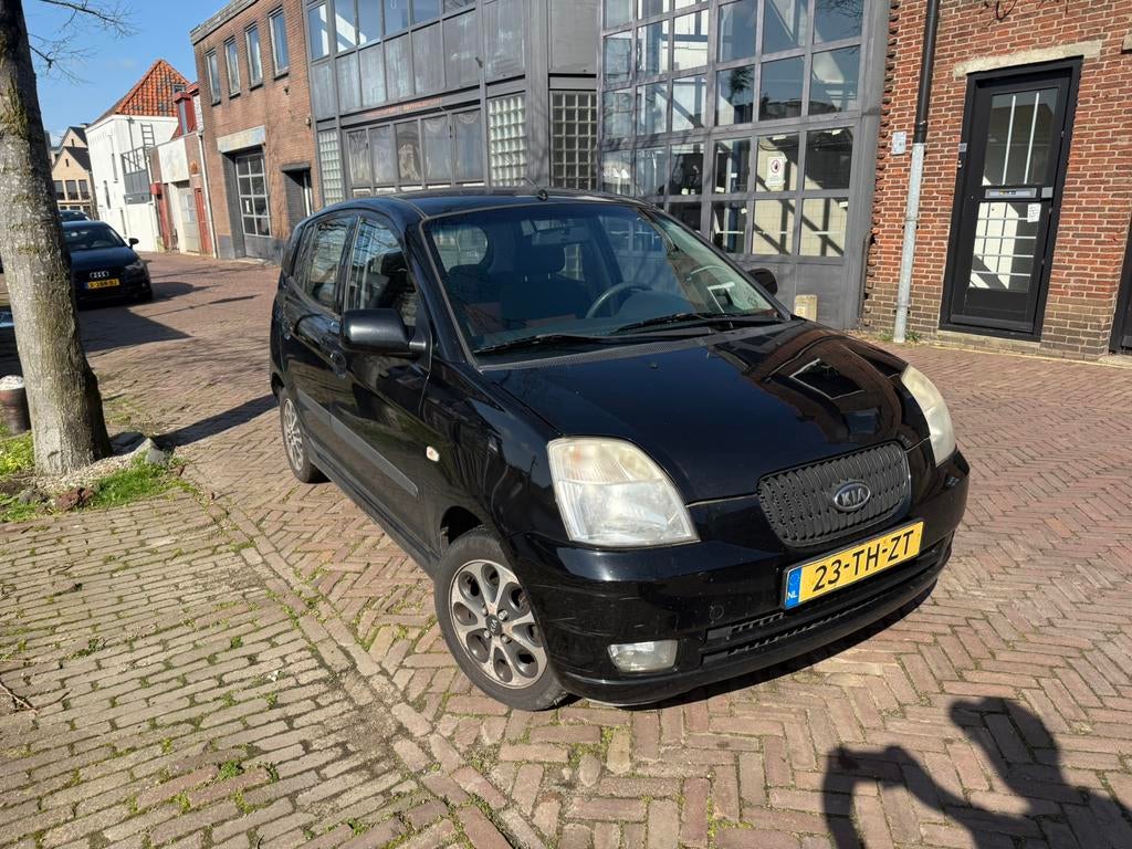 Kia Picanto 1.0 2006 Zwart, Auto's, Voorwielaandrijving, 836 kg, 4 cilinders, 400 kg