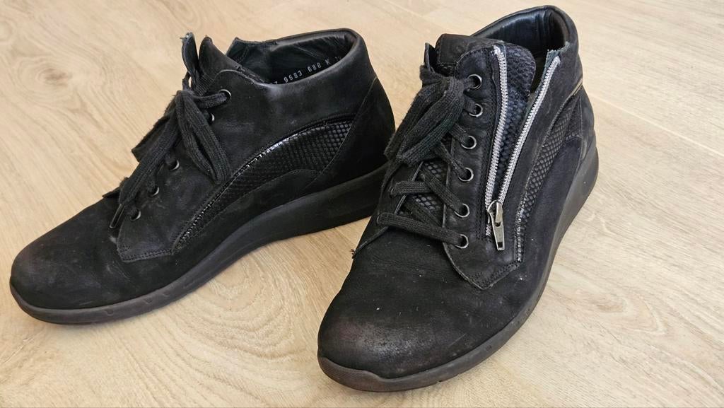 Zwarte Durea Go schoenen 7,5 K met ritsen, Kleding | Dames, Schoenen, Schoenen met lage hakken, Zwart, Ophalen of Verzenden, Durea Go