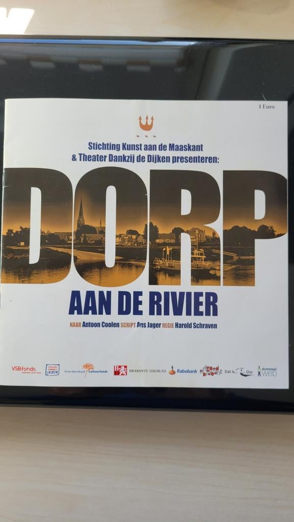 Programma boekje openlucht voorstelling "Dorp aan de rivier", Boeken, Ophalen of Verzenden