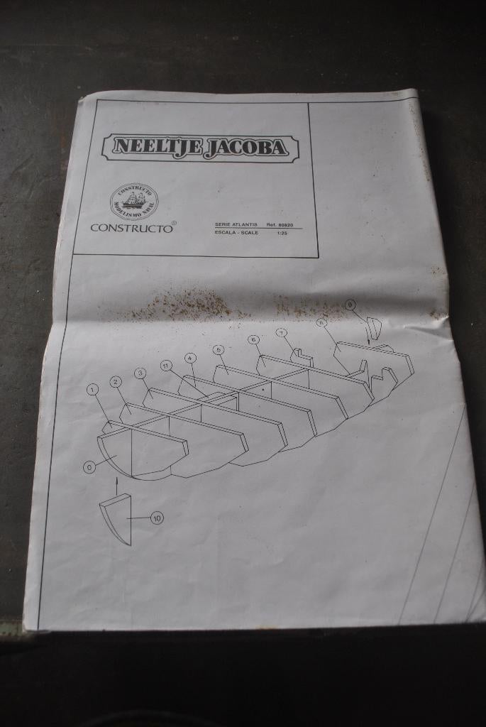 zeilboot, construcietekening Neeltje Jacoba, Gebruikt, 15 tot 30 m², Ophalen of Verzenden, 3 tot 6 meter