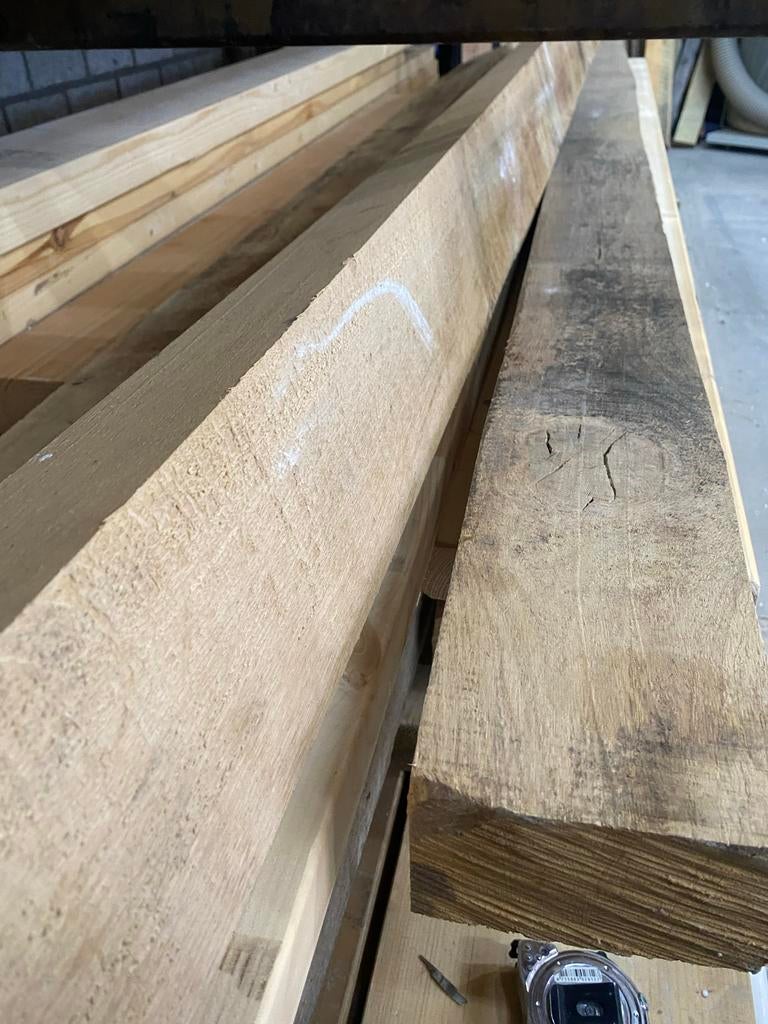 Eikenhouten balken 3m+, Eiken, Ophalen of Verzenden, Zo goed als nieuw, Balk