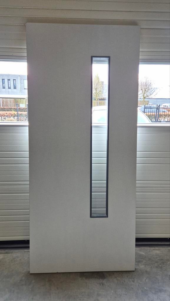 Deur, deuren: 2 Buitendeuren hechthout 4 cm dik, Doe-het-zelf en Verbouw, Deuren en Horren, 80 tot 100 cm, Buitendeur, 200 tot 215 cm