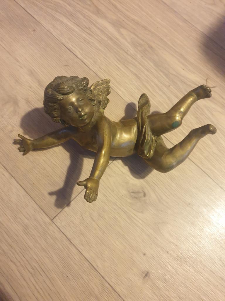 Prachtig antiek brons cupido, Ophalen of Verzenden