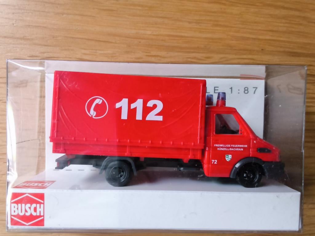 Busch 47972 Iveco Daily Feuerwehr., Ophalen of Verzenden, Bus of Vrachtwagen, Overige merken