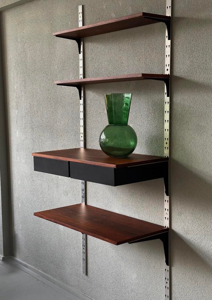 Albert Hansen Deens Design Vintage Wandsysteem, Huis en Inrichting, Kasten | Wandmeubels, Gebruikt, Ophalen of Verzenden, Minder dan 150 cm