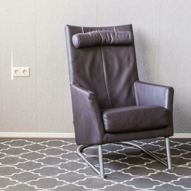 Fraaie Montis Madonna fauteuil - Aubergine, Niet ingevuld, Niet ingevuld, Leer, Ophalen of Verzenden